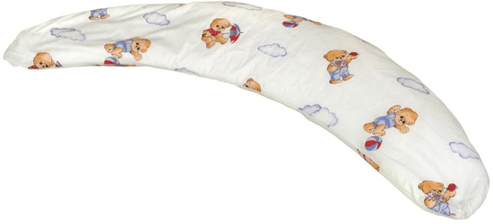 Kvalitex Polštář na kojení Milánek, Medvídek s deštníkem bílá