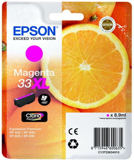 Epson Singlepack Magenta 33XL Claria Premium (C13T33634010)