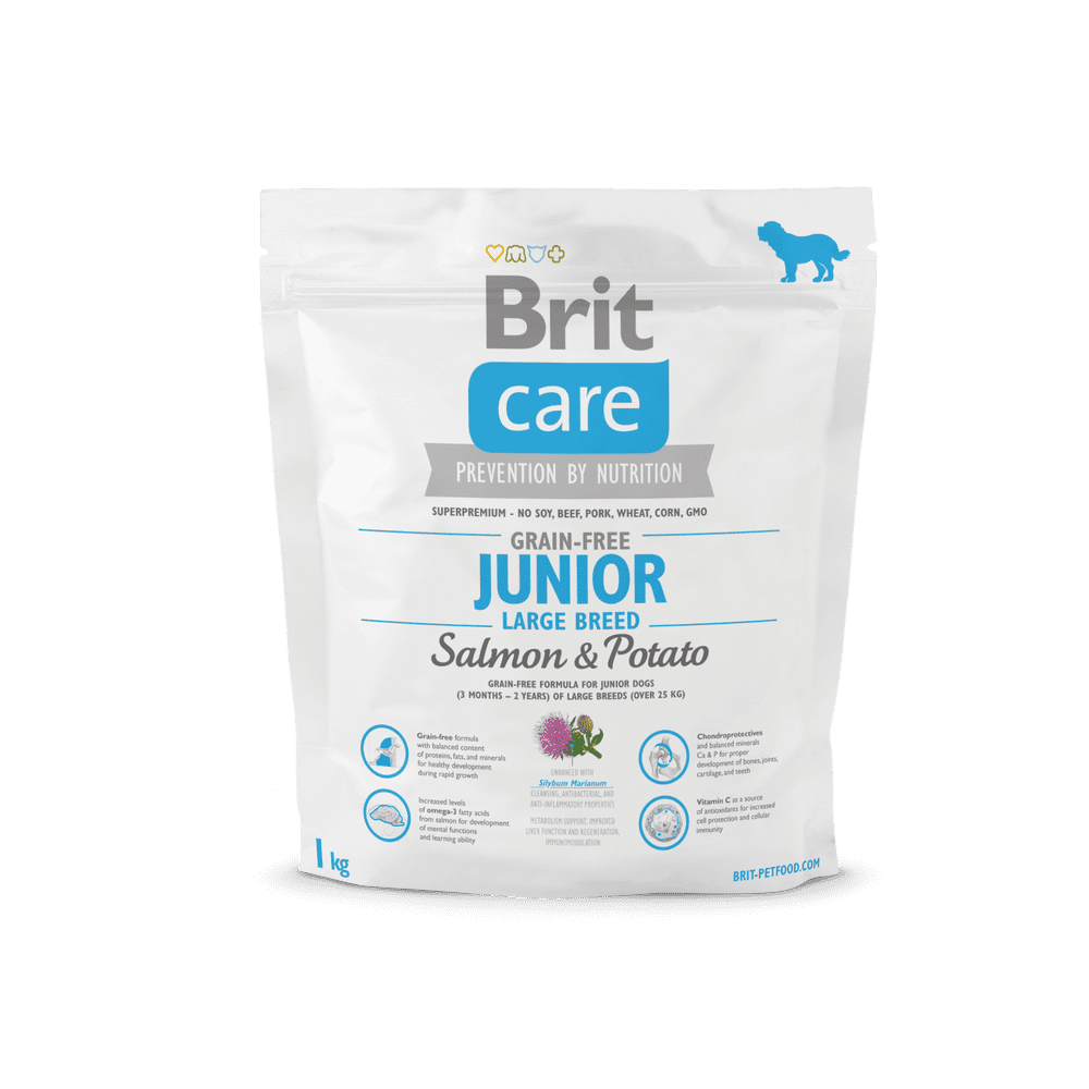 Brit Care Grain-free Junior Large Breed Salmon 1kg