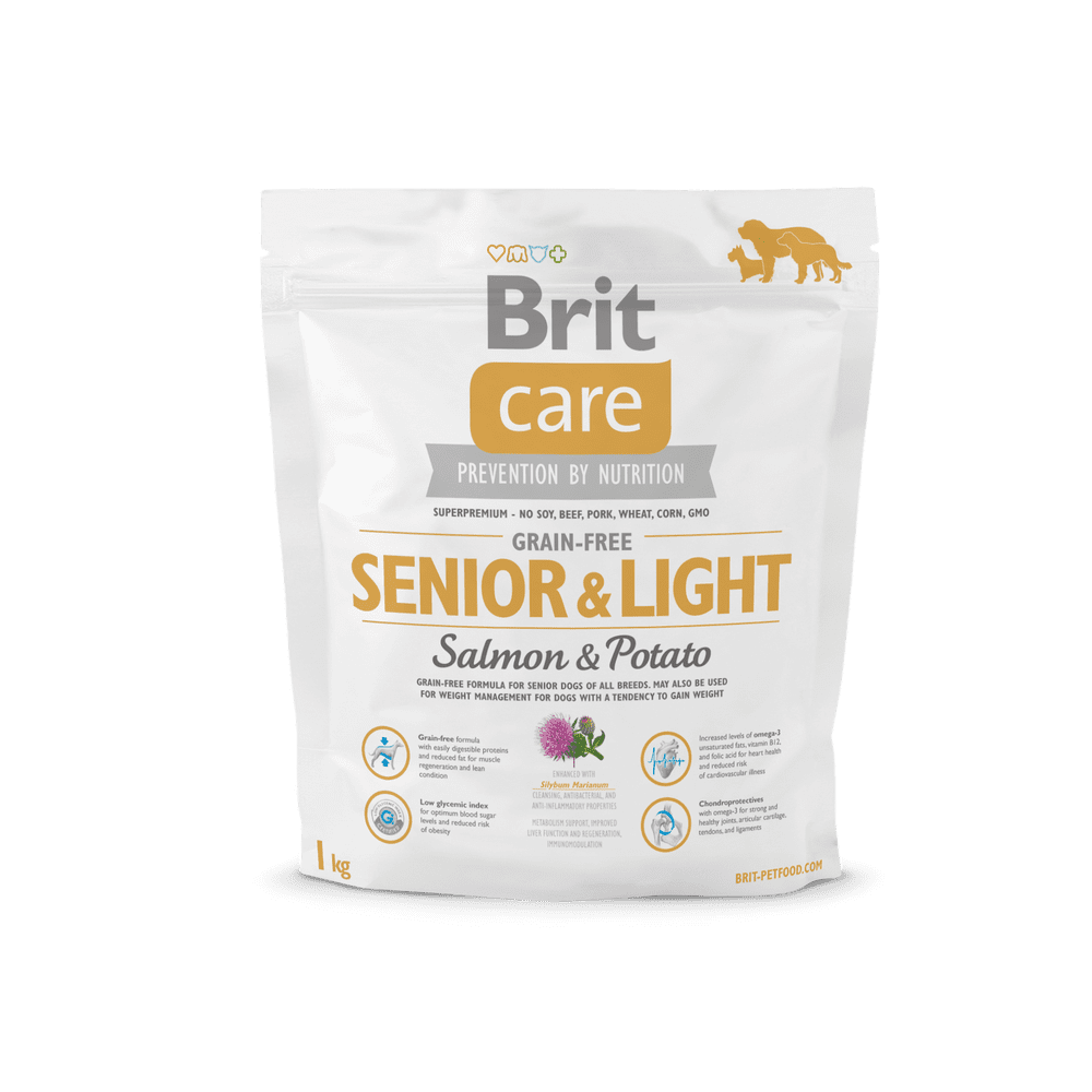 Brit Care Grain-free Senior&Light Salmon & Potato 1kg