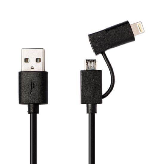 Azuri data kabel z USB na micro USB/Lightning