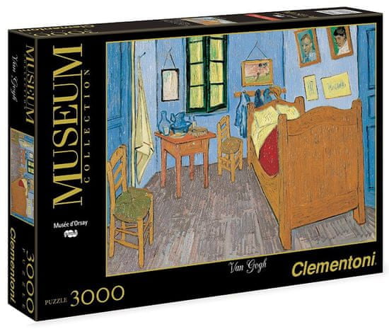 Clementoni Puzzle Vincentova ložnice v Arles 3000 dílků