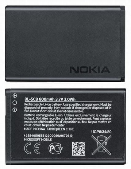 Nokia baterie BL-5CB 800mAh Li-Ion (Bulk) 2844