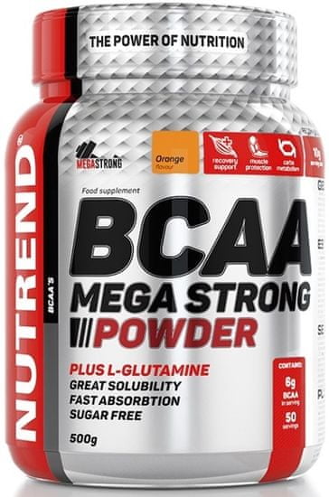 Nutrend BCAA Mega Strong Powder 500 g orange