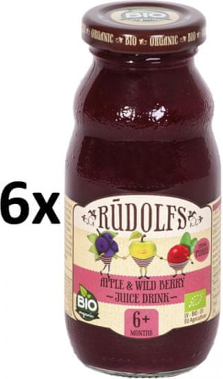RUDOLFS BIO Dětský juice jablko+lesní plody - 6x190