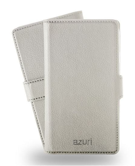 Azuri univerzální pouzdro wallet, velikost M, bílé