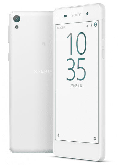 Sony Xperia E5, bílá