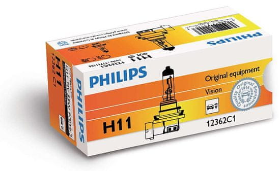 Philips Vision H11, 12 V, 55 W, 1 ks