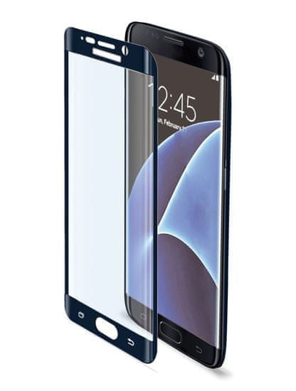 Celly zakřivené tvrzené sklo, Galaxy S7 Edge, černé