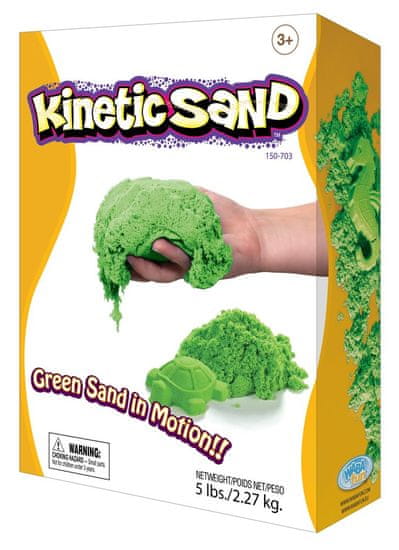Montessori pomůcky Kinetický písek 2,3 kg - zelený