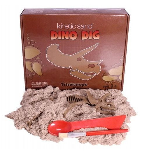 Montessori pomůcky Dino Dig T-RIC (sada s kinetickým pískem)