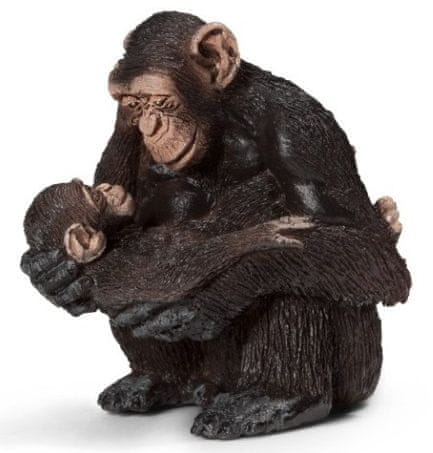 Schleich Samice šimpanze s mládětem 14679
