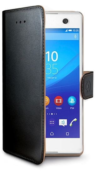 Celly Pouzdro Wally, Sony Xperia M5, černá - použité
