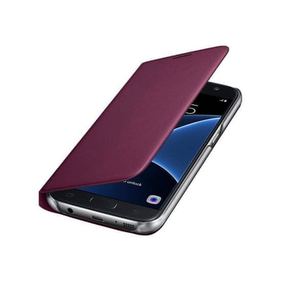 Samsung Wallet flip EF-WG930PX Galaxy S7, vínová