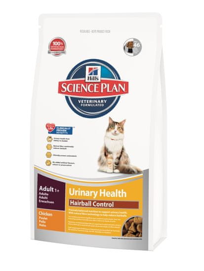 Hill's Feline Urinary Health&Hairball Controll 1,5 kg