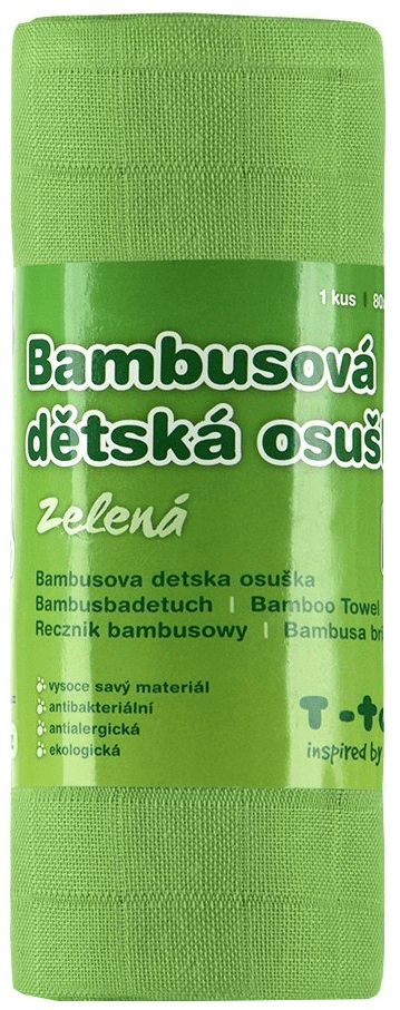 T-Tomi Bambusová osuška, 1 kus, Zelená new