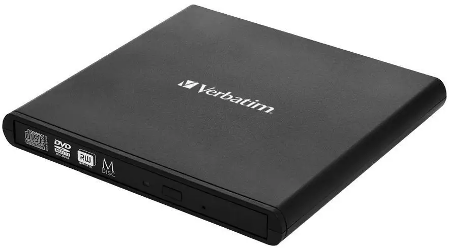 Levně Verbatim Slimline DVD/CD Externí mechanika, USB 2.0, černá (98938)