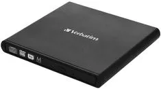 Verbatim Slimline DVD/CD Externí mechanika, USB 2.0, černá (98938)