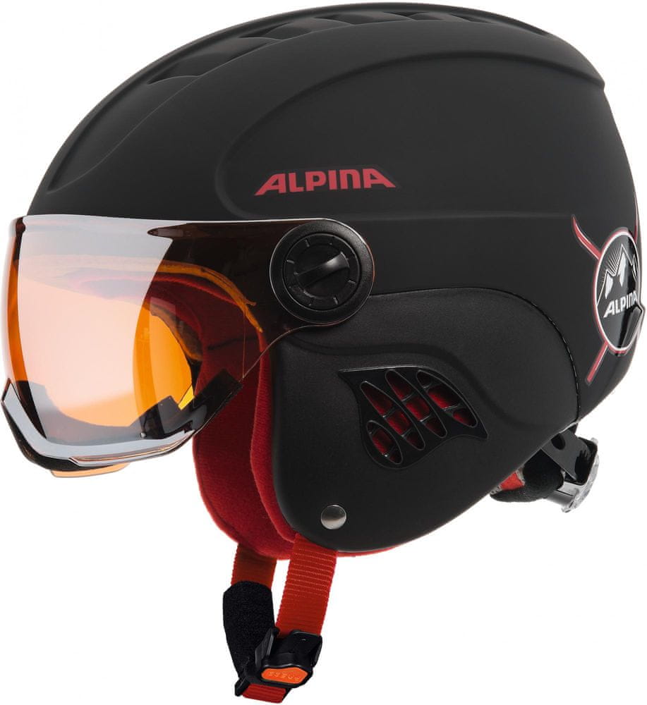 Alpina Sports Carat LE Visor HM Black Red Matt 54-58