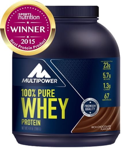 Multipower 100% Pure Whey Protein - 2000 g čokoláda