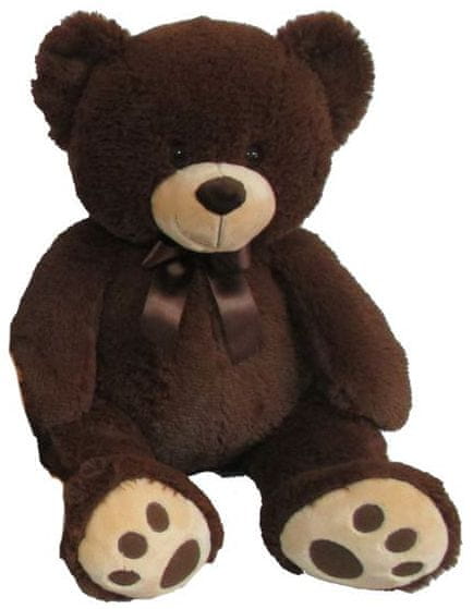 Levně Mac Toys Plyšový medvídek tmavě hnědý, 60 cm