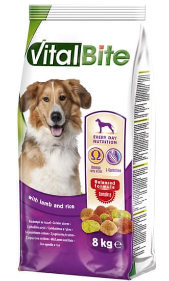 VitalBite Granule pro psy s jehněčím a rýží 8 kg