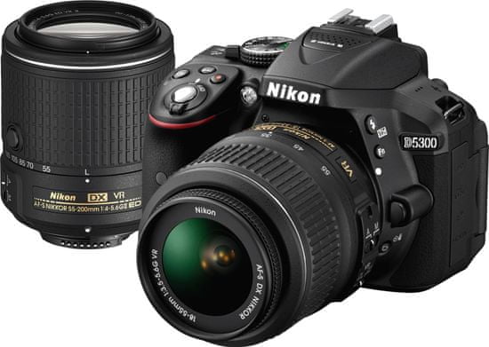 Nikon D5300 + 18-55 AF-P VR + 55-200 VR II