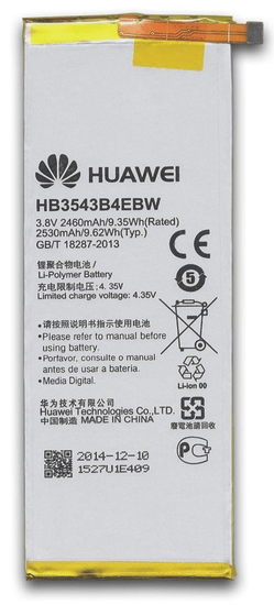 Huawei baterie, HB3543B4EBW, 2460mAh, Li-Pol, BULK