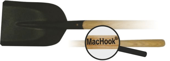 J.A.D. TOOLS MacHook lopata drenážní s dřevěnou násadou