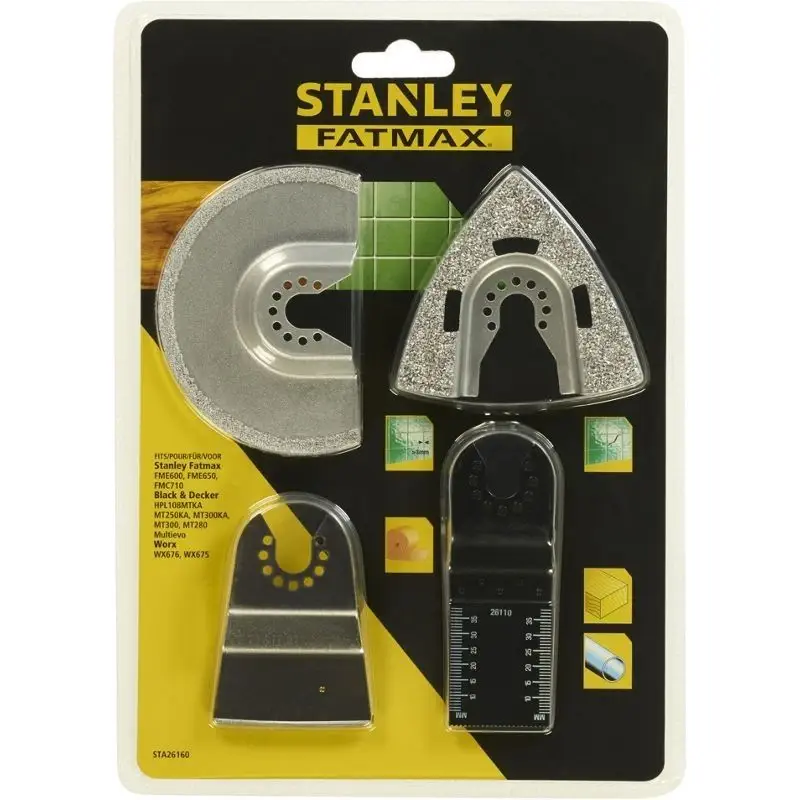 Levně Stanley 4dílný set pro oscilační nářadí STA26160-XJ