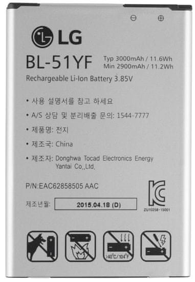 LG baterie, BL-51YF, 3000mAh, Li-Ion, BULK - použité