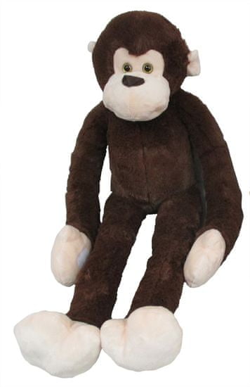 Mac Toys Plyšová opice tmavě hnědá 100 cm