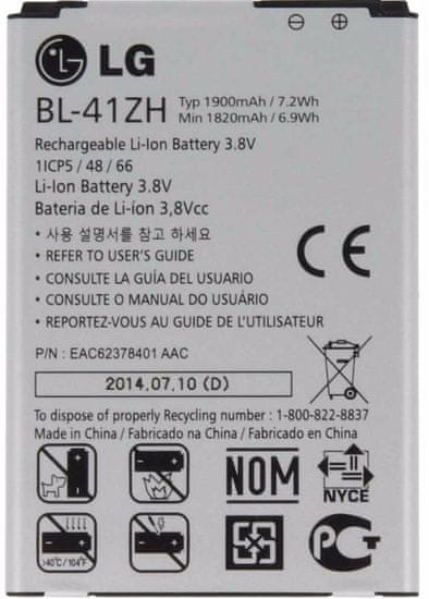 LG baterie, BL-41ZH,1900mAh, Li-Ion, BULK