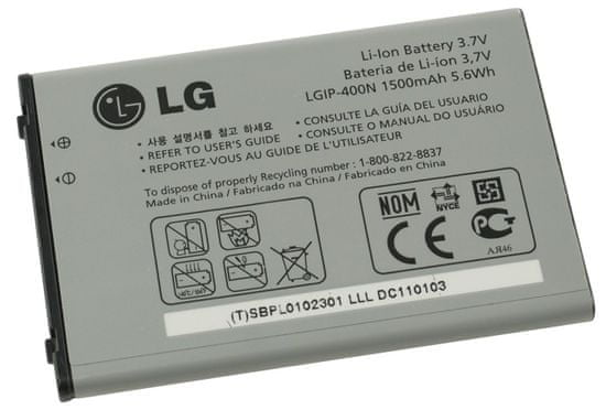 LG baterie, LGIP-400N, 1500mAh, Li-Ion, BULK