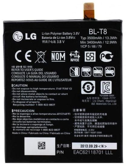 LG baterie, BL-T8, 3400mAh, Li-Ion, BULK