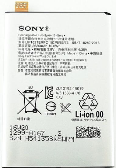 Sony baterie, 1299-8167, 2620mAh, Li-Ion, BULK