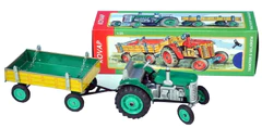 KOVAP Traktor Zetor s valníkem na klíček zelený
