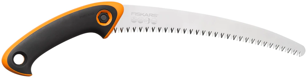 Fiskars Zahradnická pila SW-240, zahnutá s hrubšími zuby (123240)