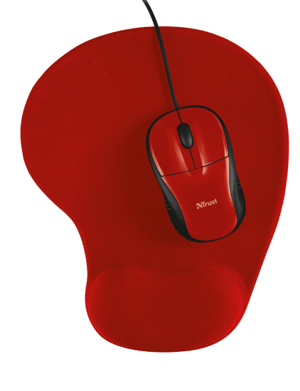 Trust Primo mouse s podložkou, červená (20427)