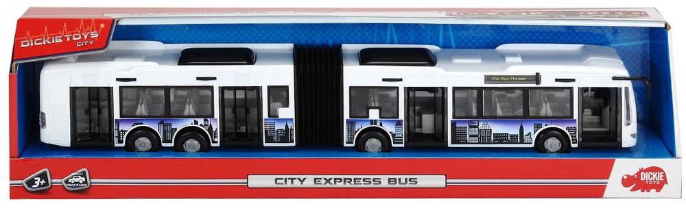 Dickie Autobus City Express 46 cm - bílý