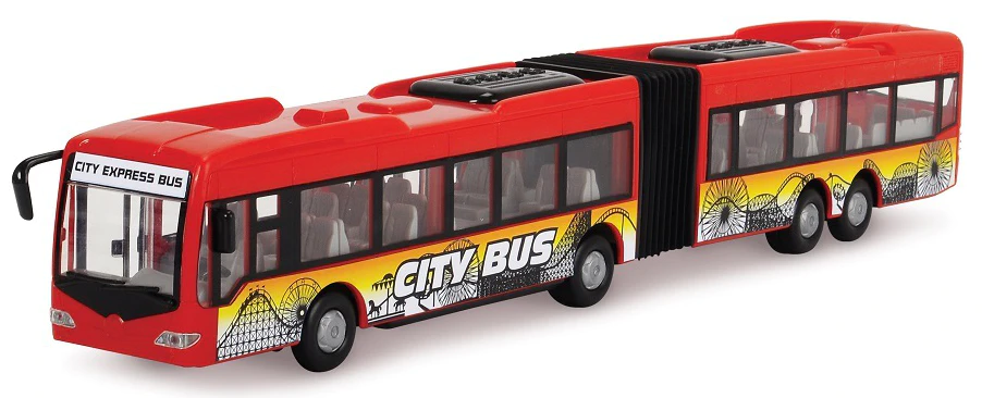 Dickie Autobus City Express 46 cm - červený