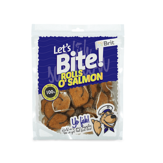 Brit Lets Bite Rolls o'Salmon 400 g