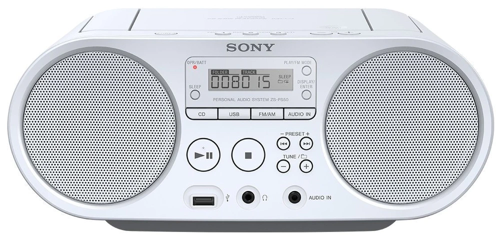 Sony ZS-PS50W, bílá