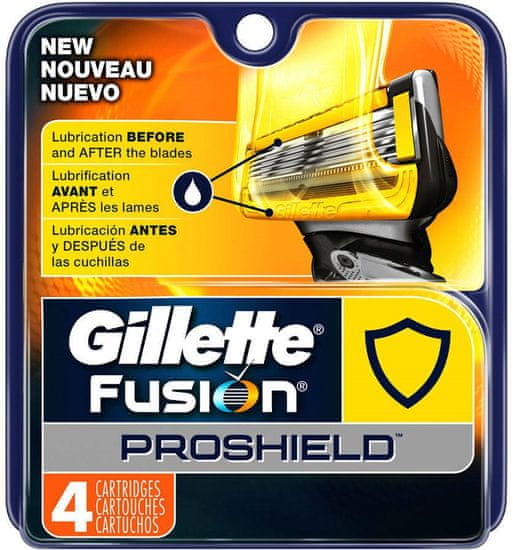 Gillette Fusion Proshield náhradní hlavice 4 ks