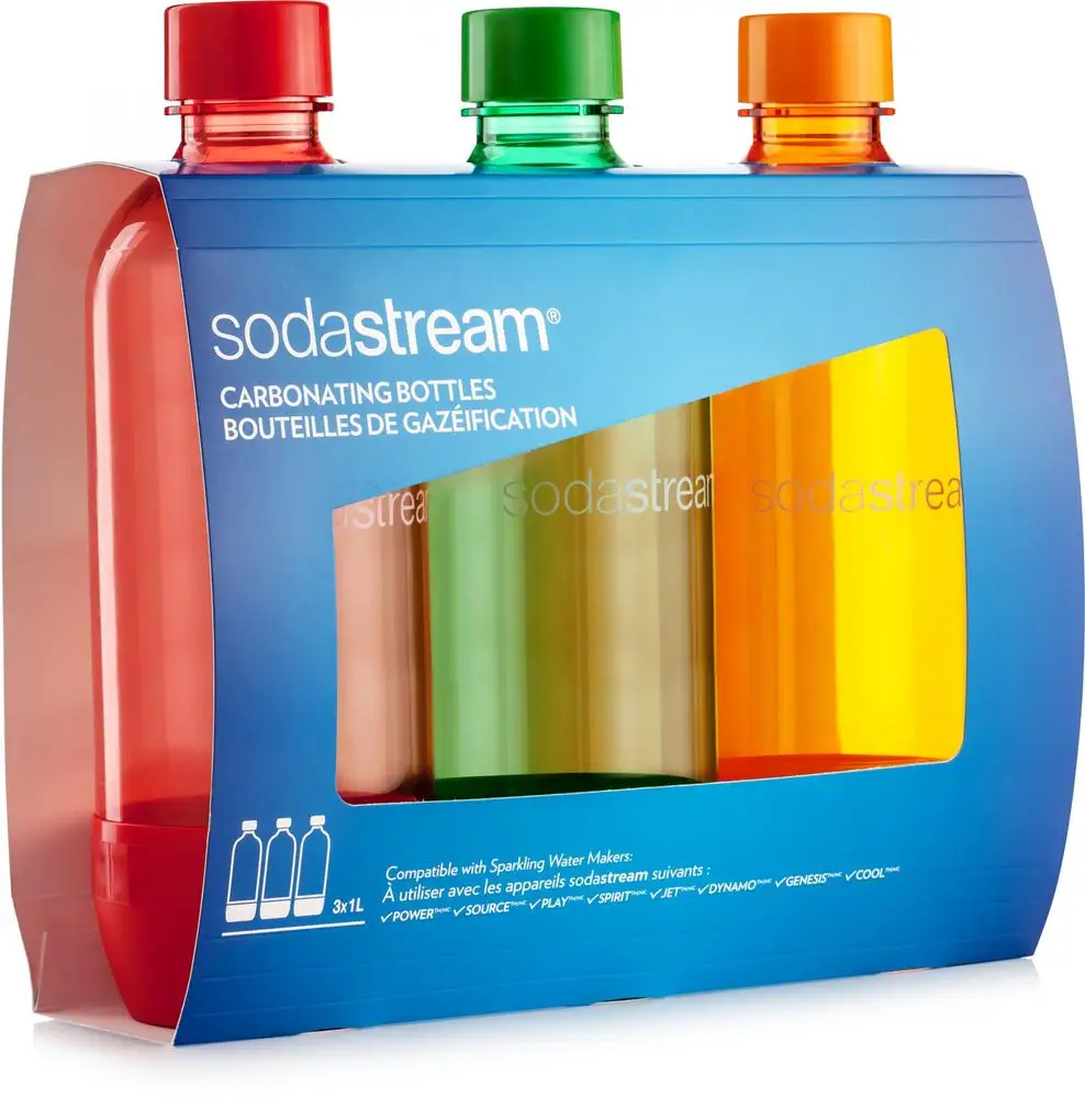 SodaStream Láhev 1 l Tri-Pack ORANGE/RED/GREEN