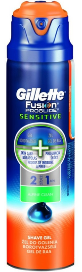 Gillette Fusion ProGlide Alpine Clean Gel na holení 170 ml 