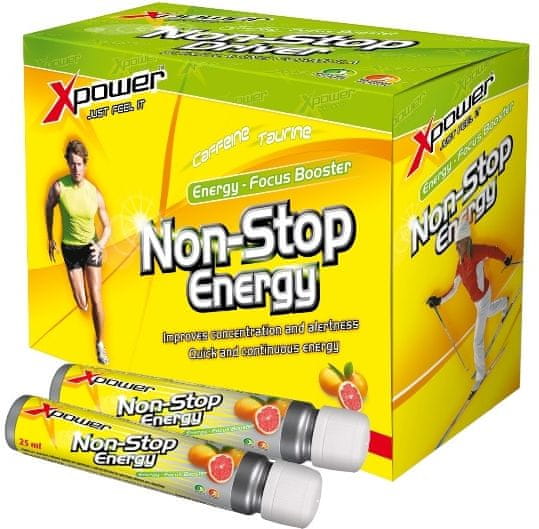 Xpower Non-stop Energy, grep, balení 10x25ml