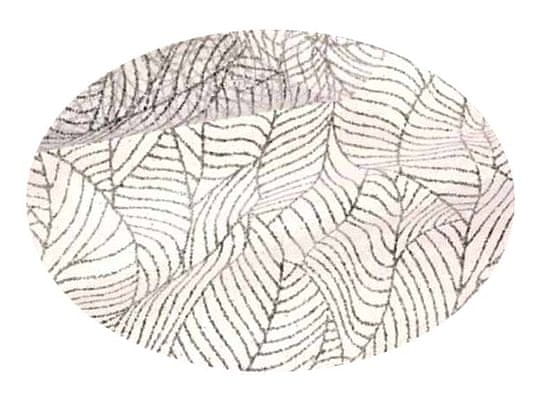 EverGreen Dekorační organza lístky stříbrná 2 x 1,5 m