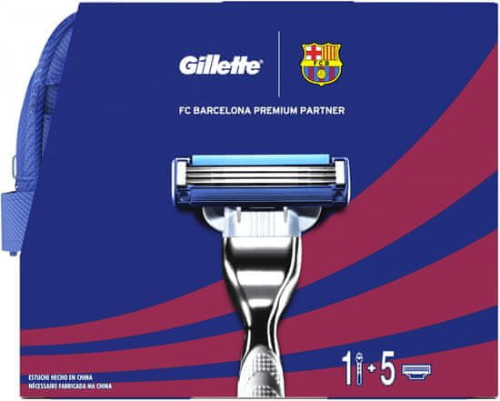 Gillette Mach3 Dárková sada FC Barcelona