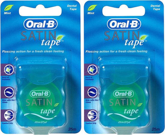 Oral-B Dentální páska Satin Tape Mint 2x 25 m